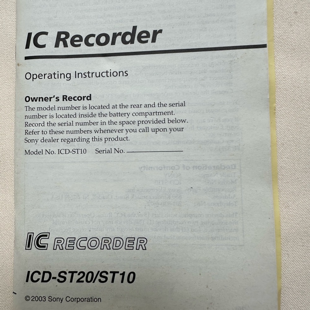 Working Sony Silver IC Recorder and Digital Voice Editor 2 - Picture 9 of 10
